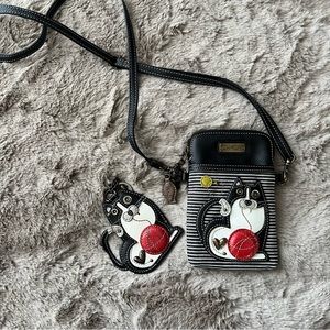 Chala crossbody purse and keychain set